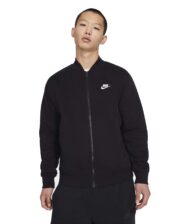 Nike Sportswear Club Fleece Bomber Jacket Black/White
