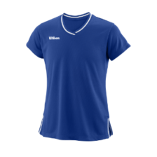 Wilson Team ll V-neck T-shirt Girl Royal Blue