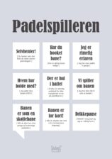Plakat Padelspilleren