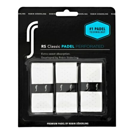 Rs-padel-Classic-padel-perforated-grip-3-pak-greb-robin-soderlin-hvid-white-1-p