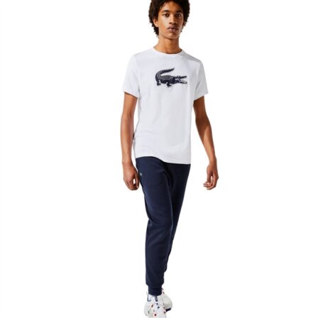 Lacoste-3D-Print-Crocodile-Breathable-T-Shirt-White-1
