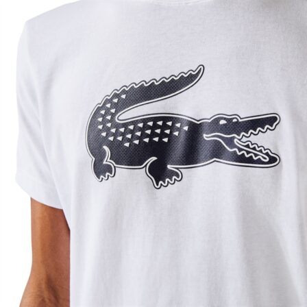 Lacoste-3D-Print-Crocodile-Breathable-T-Shirt-White-3
