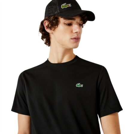 Lacoste-Breathable-Pique-T-Shirt-Black-1