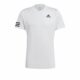 Adidas-Club-3-Stripes-T-Shirt-Hvid