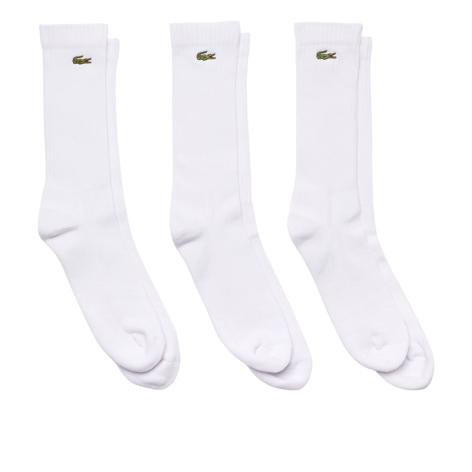 Lacoste-Sport-High-Cut-Cotton-Sokker-3-Pak-Hvid