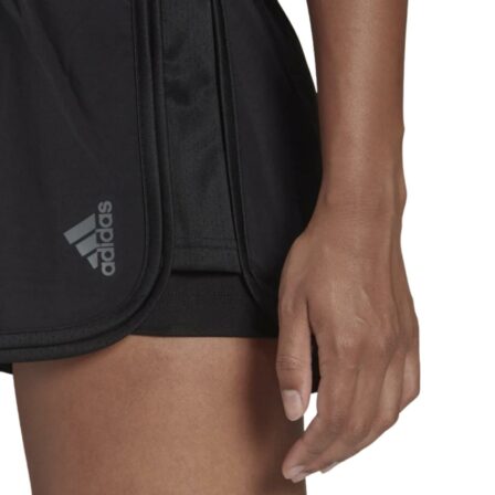 Adidas-Club-Dame-Shorts-Black-Grey-padel-tennis-shorts-logo