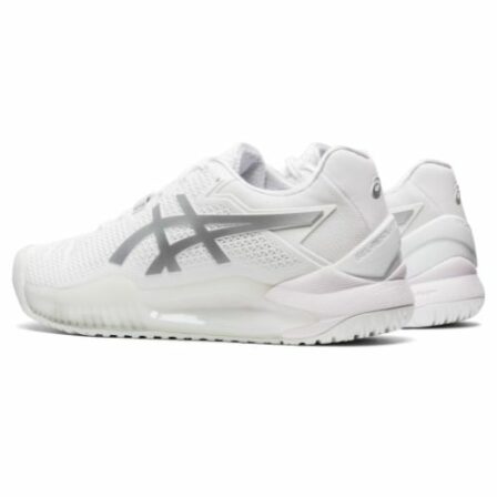 Asics-Gel-Resolution-8-Dame-WhitePure-Silver-Padel-Sko