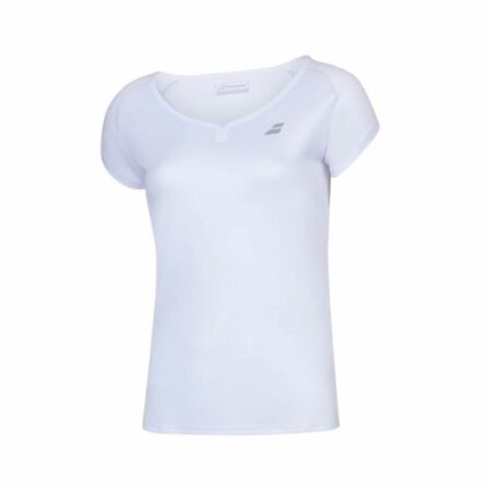 Babolat-Play-Cap-Dame-T-shirt-White-Tennis-og-padel-t-shirt