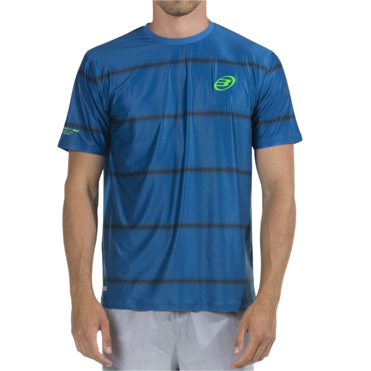 Bullpadel-Maurin-Tshirt-Azul-Intenso-herre-padel