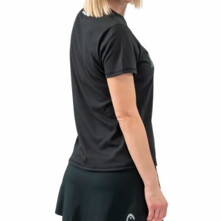 Head-Padel-SPW-T-shirt-Dame-Sort-Padel-T-shirt