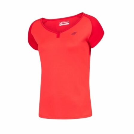 babolat-Play-Cap-Dame-T-shirt-Tomato-Red-Padel-t-shirt