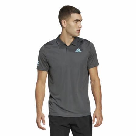 Adidas-club-3-stripes-polo-t-shirt-grey