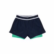 Lacoste Sport Light Nylon Shorts Womens Navy blue/Clover Gree