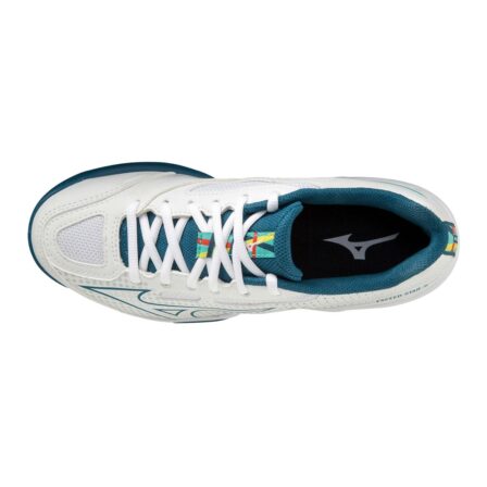 Mizuno-Exceed-Star-Junior-WhiteTurquoise-badmintonsko-junior