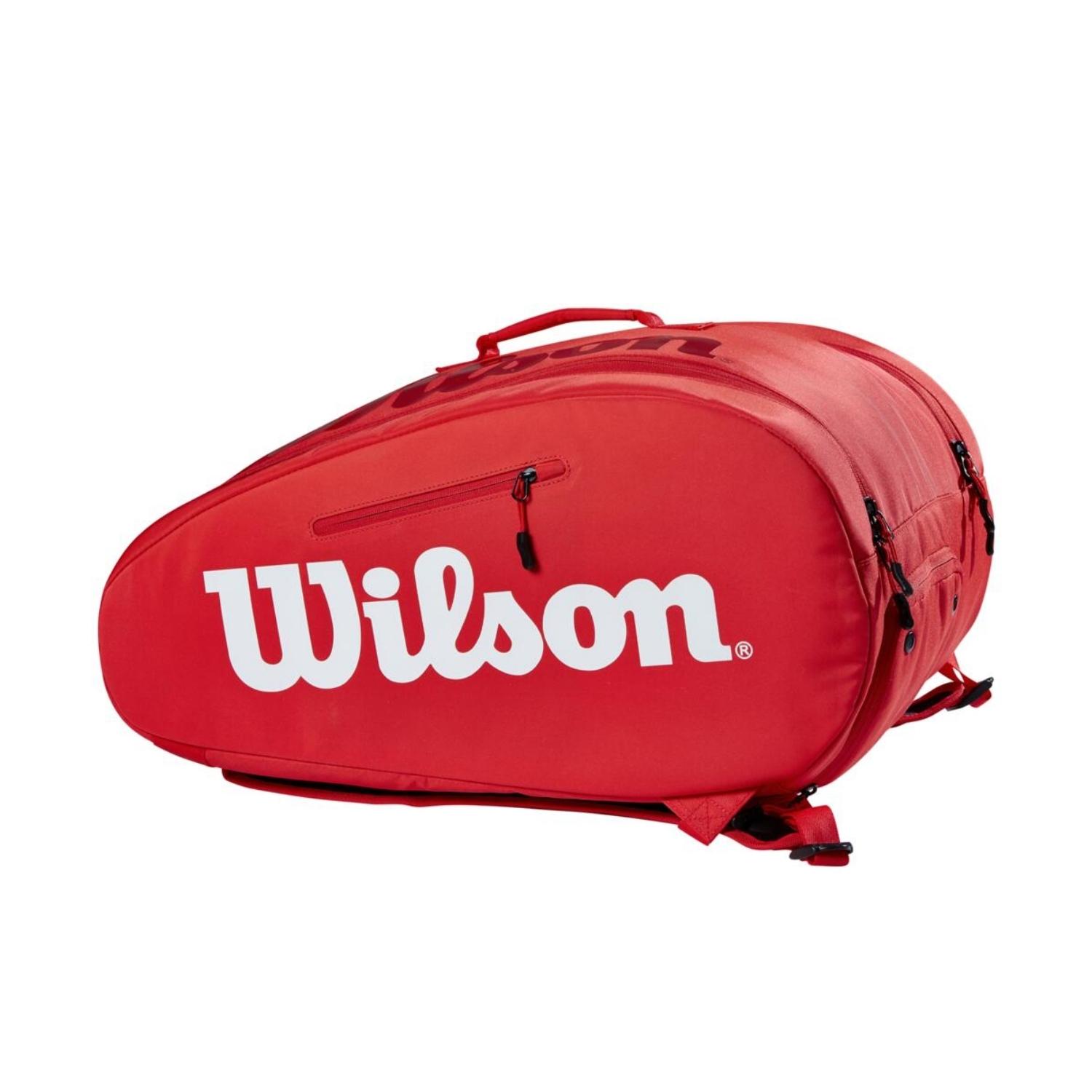 Wilson-Padel-Super-Tour-Bag-RedWhite-padel-taske