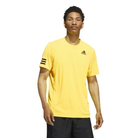 Adidas-Club-3-Stripe-Tee-Yellow