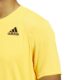 Adidas-Club-3-Stripe-Tee-Yellow-herre-padel-t-shirt
