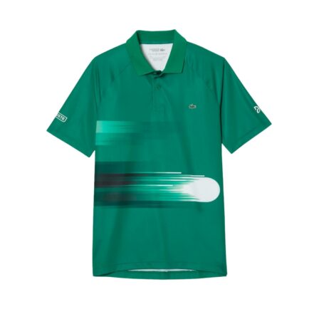 Lacoste Sport x Novak Djokovic Print Stretch Polo Shirt Fluorine Green