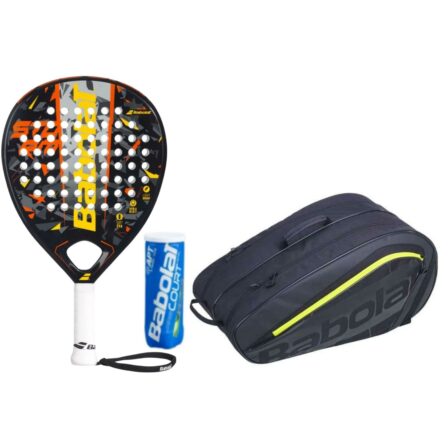 Babolat Padel Package Deal (Storm 2023 +  RH Padel Performance Lite + Court Padel X3)