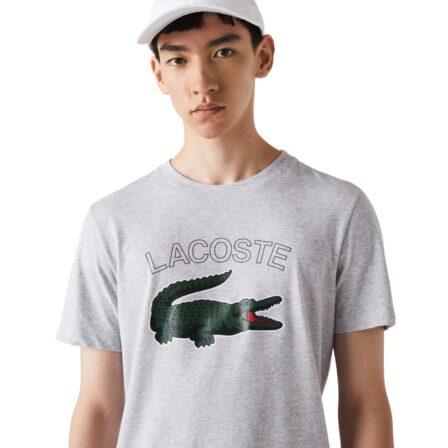 Lacoste-Sport-Crocodile-T-shirt-Silver-herre