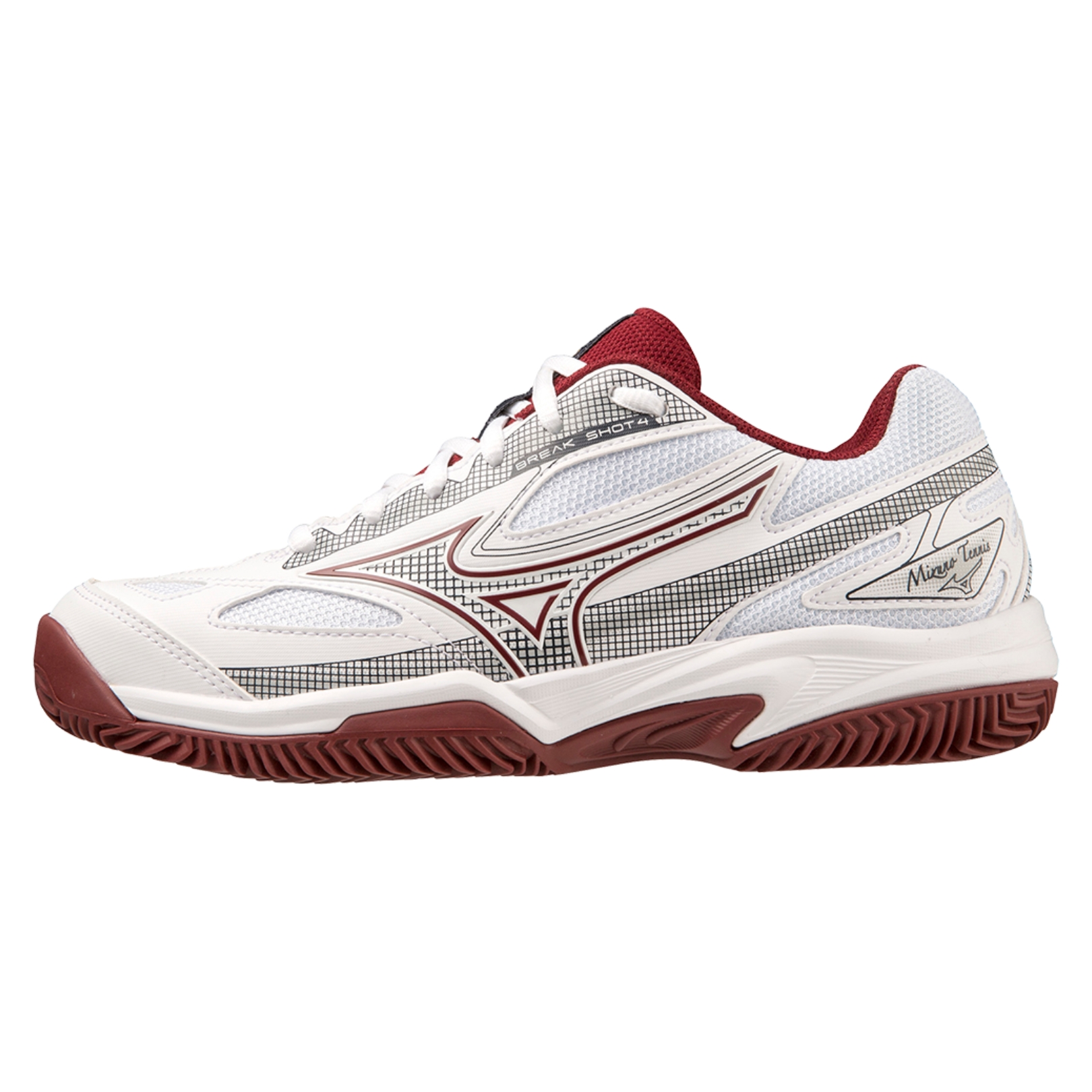 Mizuno-Breakshot-4-WhiteCabernet-tennissko-padelsko-2