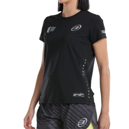 Bullpadel-Llama-T-shirt-Women-Black-1