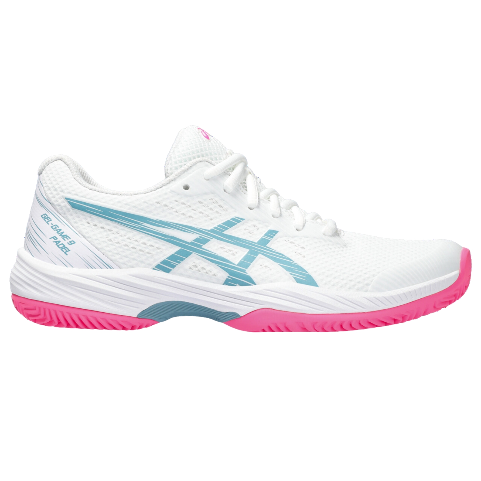 Asics-Gel-Game-9-Padel-Women-White-Gris-Blue