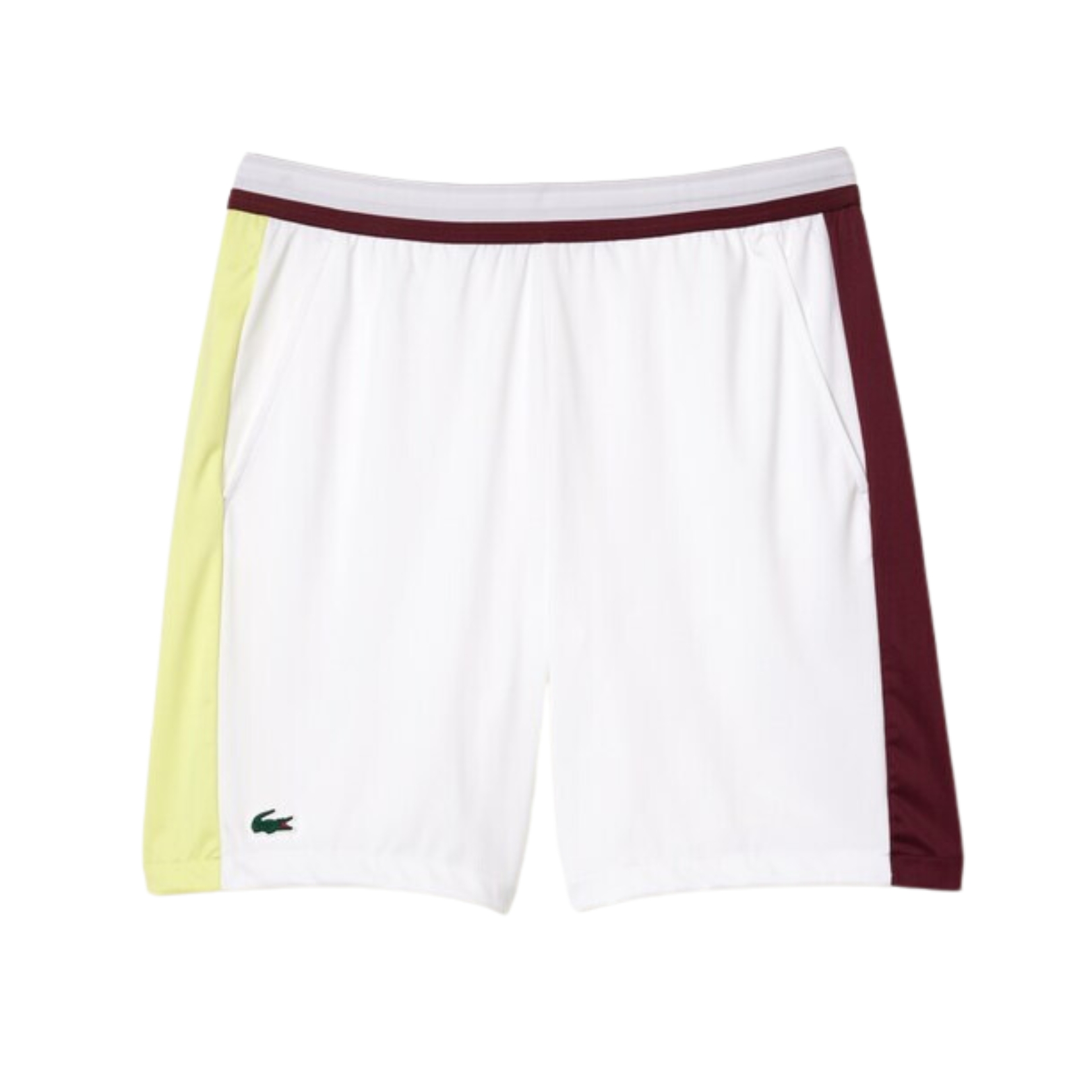 Lacoste-x-Daniil-Medvedev-Regular-Fit-Shorts-WhiteFlashy-YellowBordeaux-2