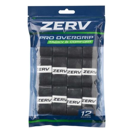 ZERV Pro Overgrip 12-Pack Black