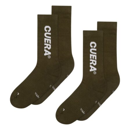 Cuera Padel Socks 2-Pack Army/White