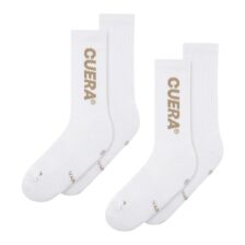 Cuera Padel Socks 2-Pack White/Walnut