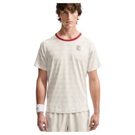 Nike Court Advantage Dri-FIT T-shirt Light Bone/Tough Red