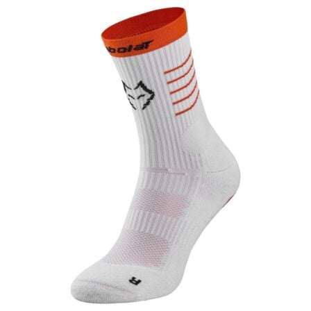 Babolat Mid-Calf Socks Lebrón White/Orange