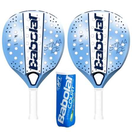 Babolat Padel Setti (2 x Babolat Stima Ice + Babolat Court Padel X3)