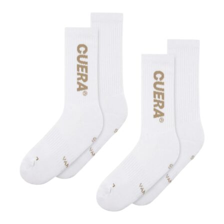 Cuera Padel Socks 2-Pack White/Walnut