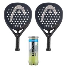 Head Padel Setti (2 x Head Extreme Touch + Head Padel Pro+ 3 stk.)