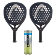 Head Padel Setti (2 x Head Extreme Touch + Head Padel Pro+ 3 stk.)
