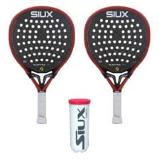Siux Padel Setti (2 x Siux Electra Pro 2026 Fire Red + Siux Neo 3 kpl)