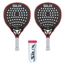 Siux Padel Setti (2 x Siux Electra Pro 2026 Fire Red + Siux Neo 3 kpl)