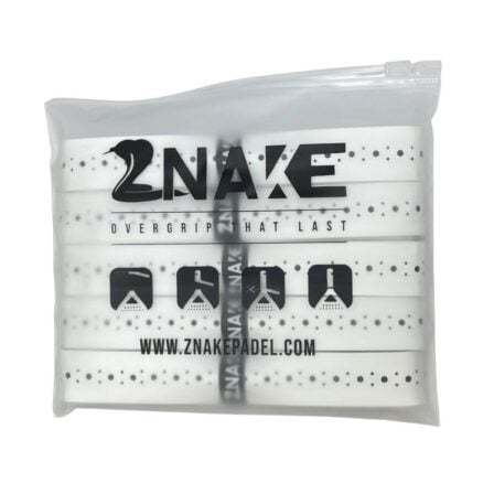 Znake Viper Sticky Padel Overgrip 5-Pack White
